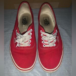 Red vans! They are still in good condition!